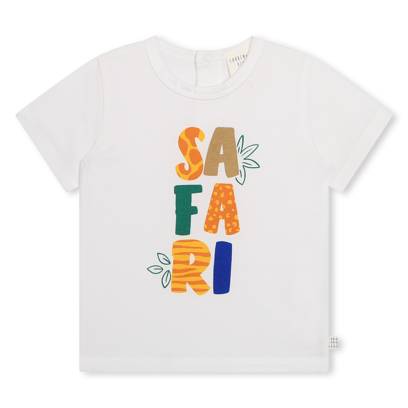 Cotton press-stud T-shirt CARREMENT BEAU 
                    BOY