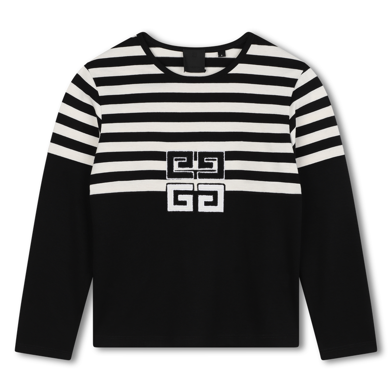 Striped Cotton T-Shirt GIVENCHY 
                    GIRL