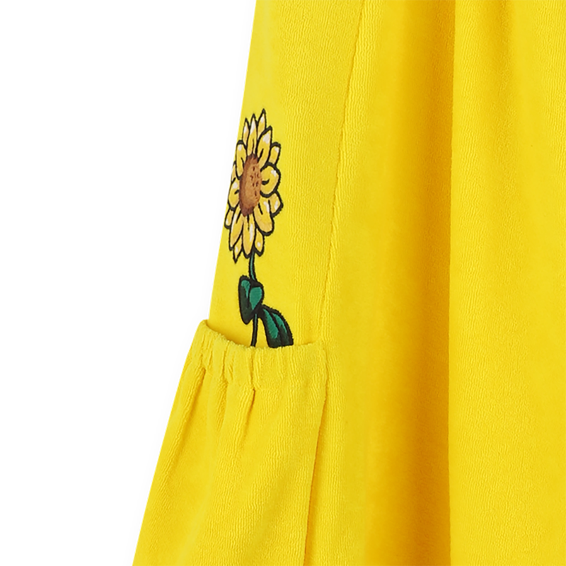 Fleece dress with embroideries KENZO KIDS 
                    GIRL