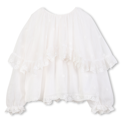 Blouse with ruffles and embroidery CHLOE GIRL