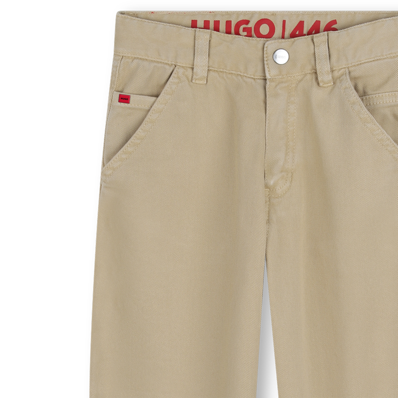 Topstitched Pants HUGO 
                        BOY