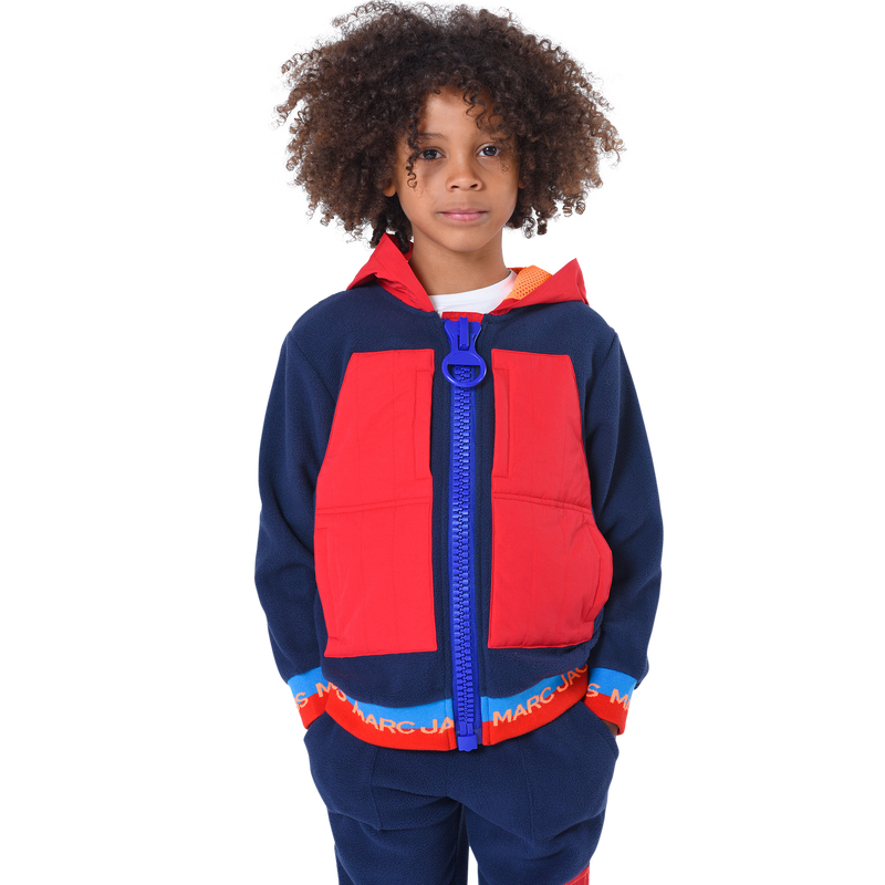 Fleece zip-up hoodie MARC JACOBS 
                    BOY