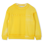 Cotton fleece sweatshirt, YELLOW, hi-res