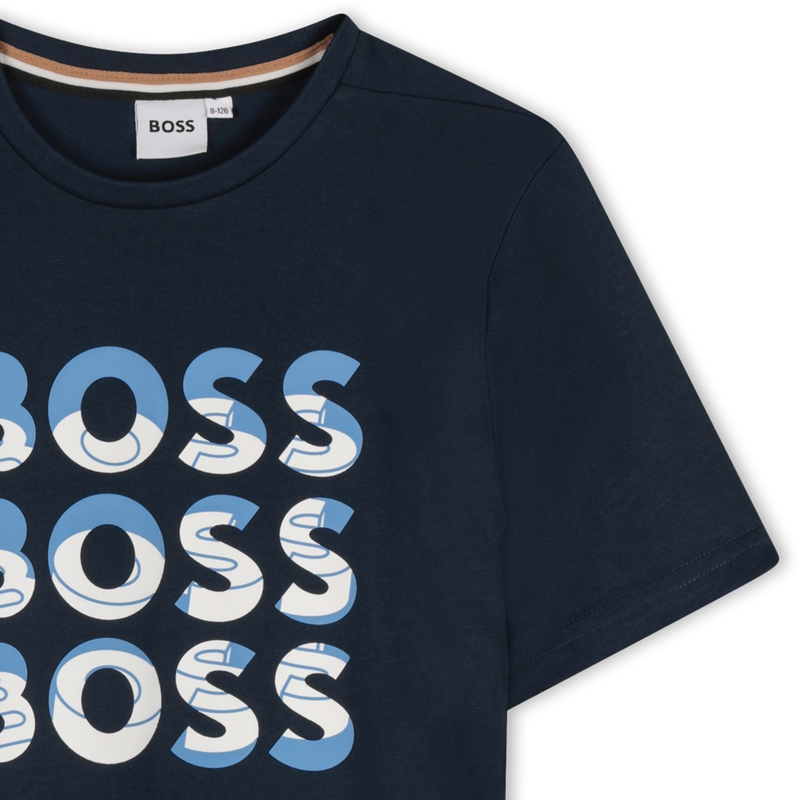 Short-Sleeved Cotton T-Shirt BOSS 
                        BOY