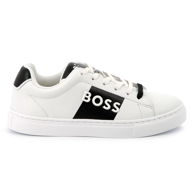 Lace-up leather sneakers BOSS 
                    BOY