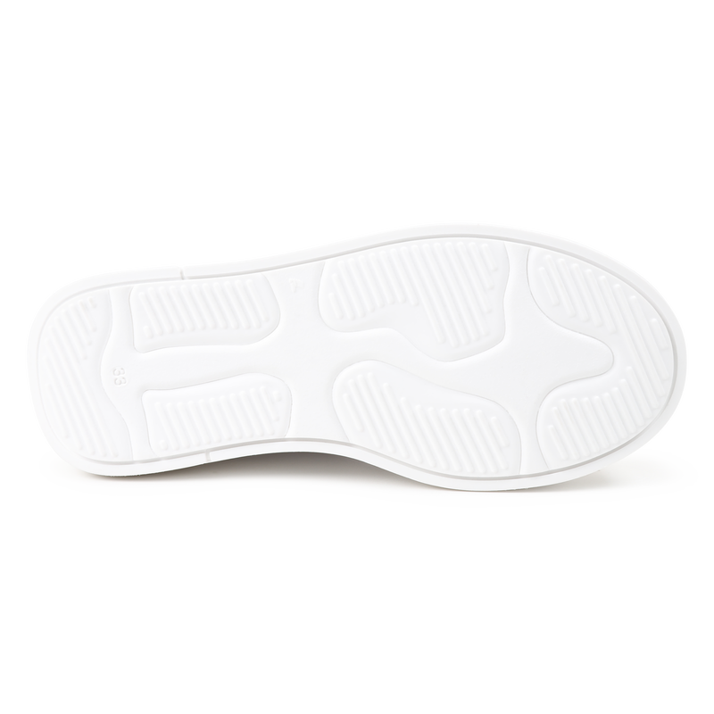 Lace-up leather sneakers