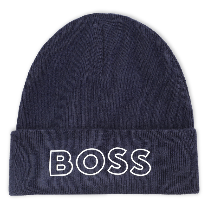 Knitted hat with logo BOSS 
                    BOY