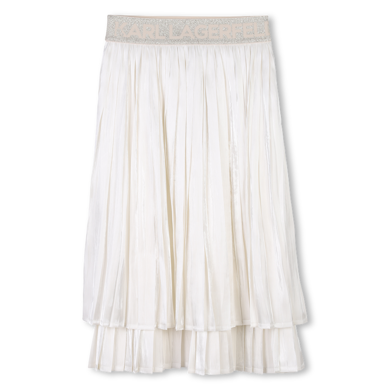 Pleated voile skirt KARL LAGERFELD KIDS 
                        GIRL