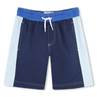 Tricolor swim Bermudas, MEDIEVAL BLUE, hi-res