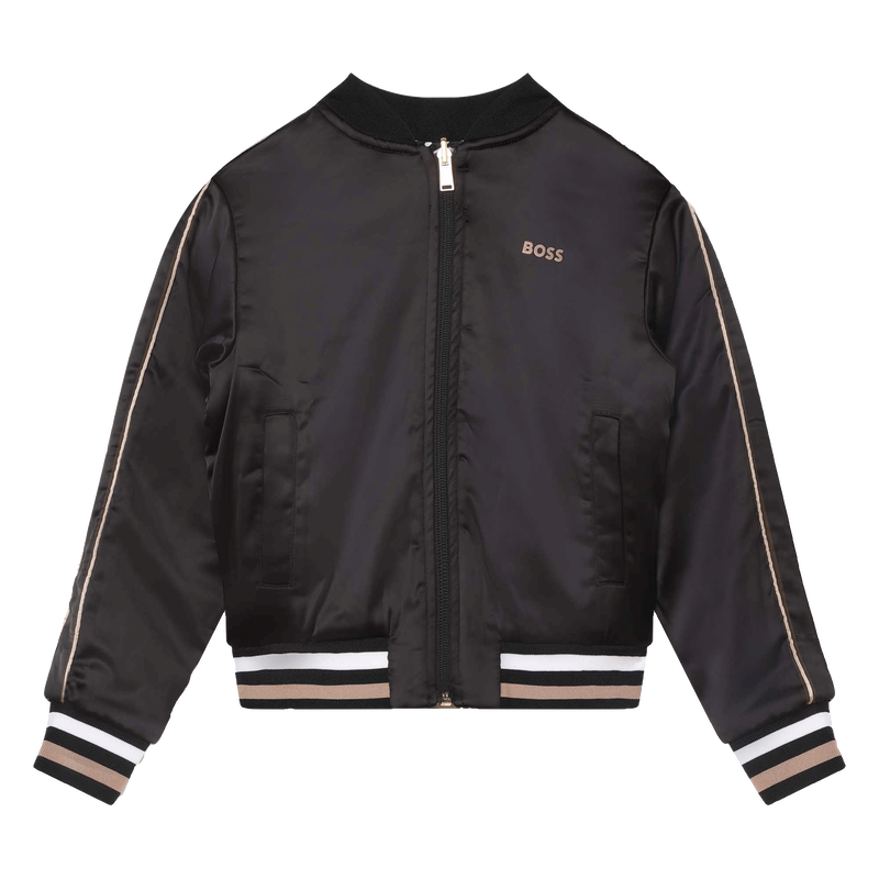 Zip-up reversible cardigan