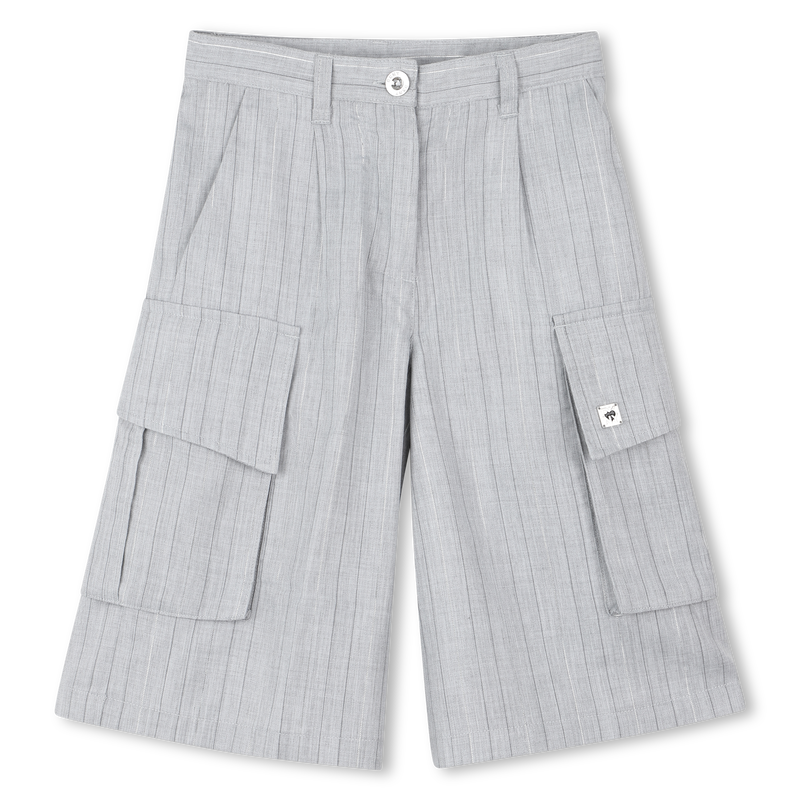 Long shorts with woven stripes DKNY 
                        GIRL