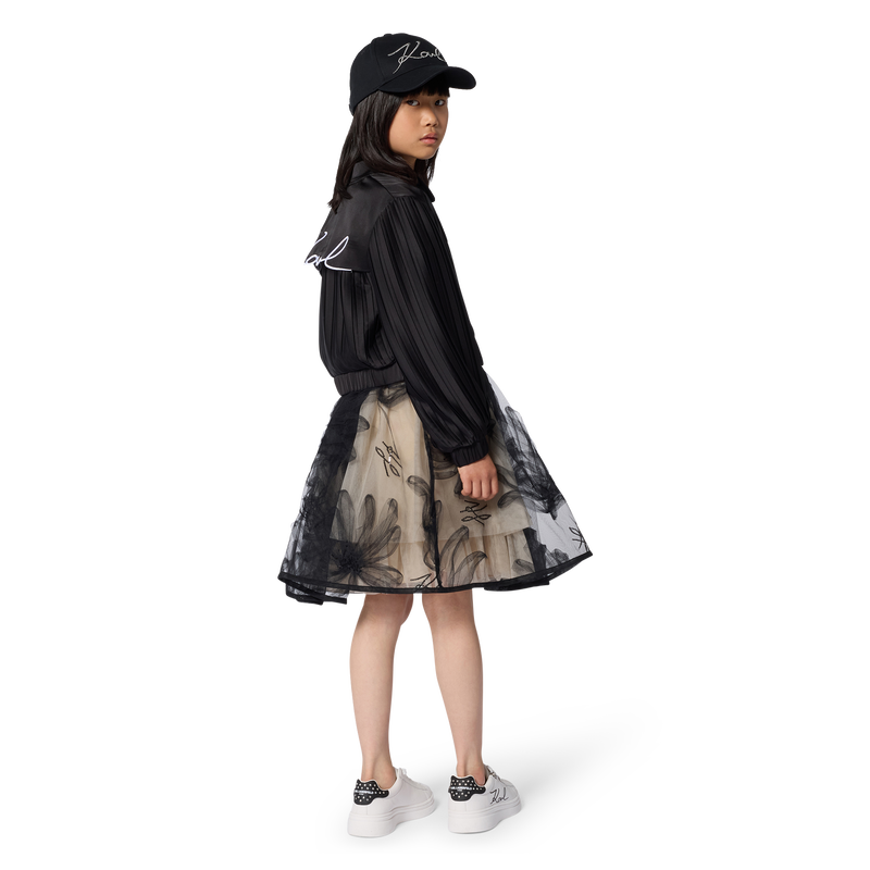 Pleated Sleeve Jacket KARL LAGERFELD KIDS 
                        GIRL