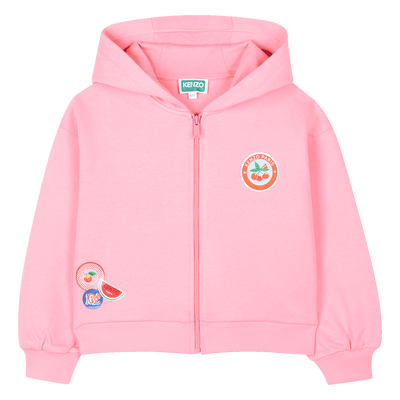 Zip-up sweatshirt KENZO KIDS GIRL