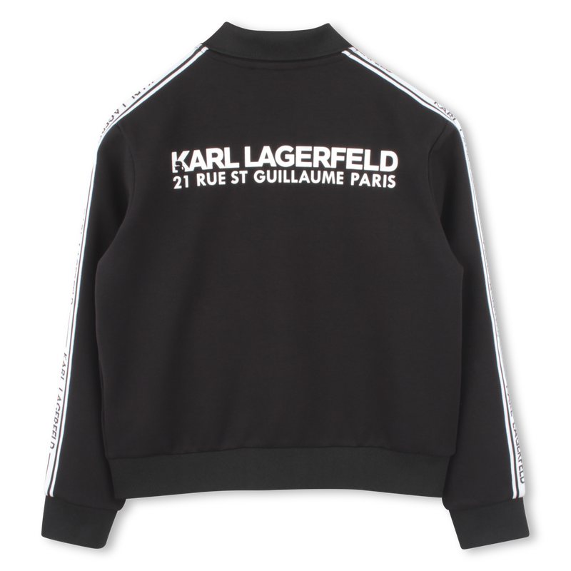 Zipped cardigan with pockets KARL LAGERFELD KIDS 
                        BOY