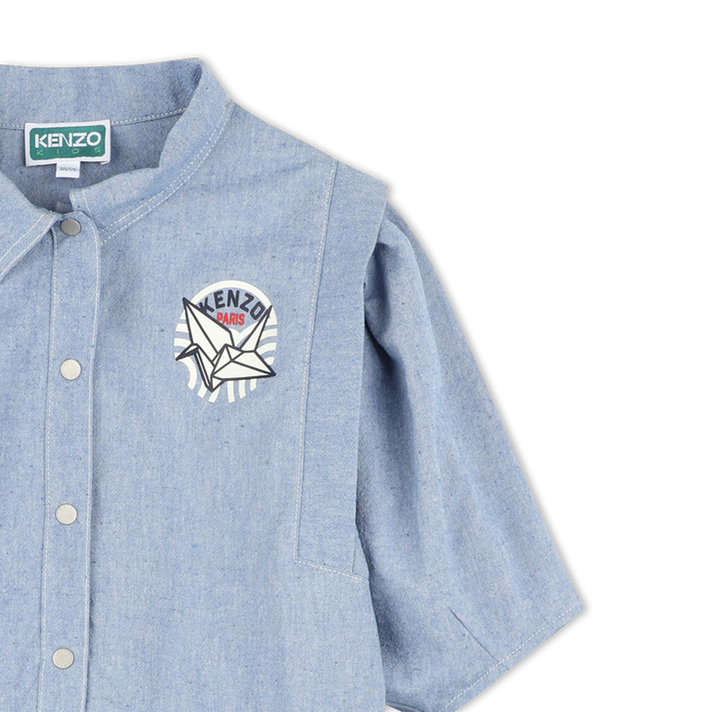 Cotton shirt-dress KENZO KIDS 
                    GIRL