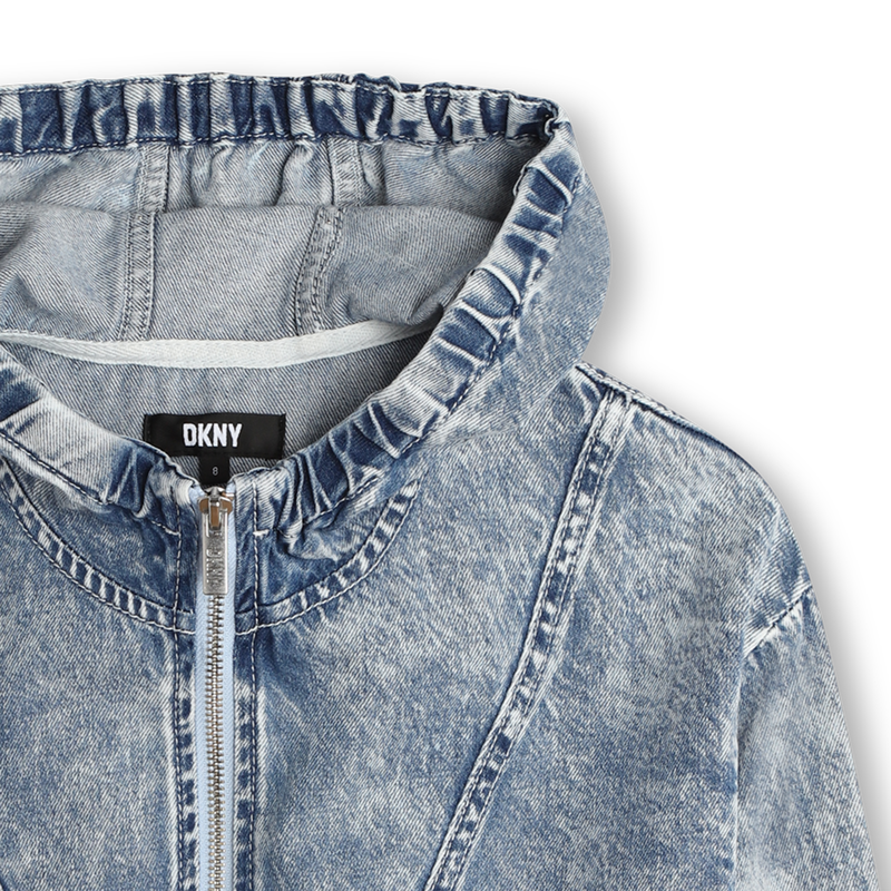 Hooded denim jacket DKNY 
                    UNISEX