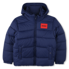 Zip-Up Water-Repellent Parka, MEDIEVAL BLUE, hi-res