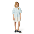 Two-color flared dress KENZO KIDS 
                    GIRL