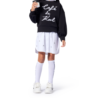 Embroidered sweatshirt KARL LAGERFELD KIDS GIRL