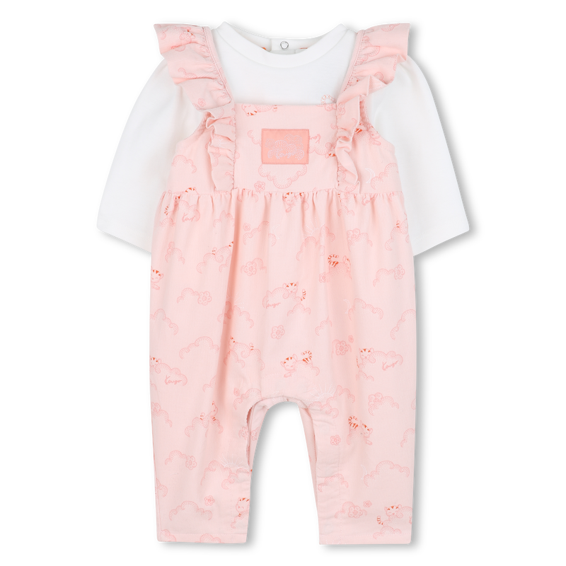 T-shirt + overalls set KENZO KIDS 
                        GIRL