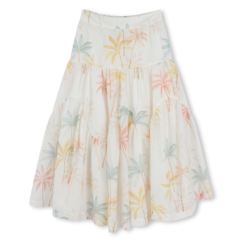 Long patterned cotton skirt CHLOE 
                    GIRL
