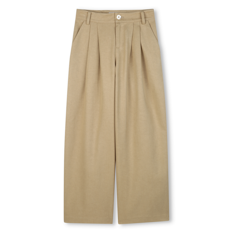 Wide leg twill trousers MICHAEL KORS 
                        GIRL