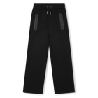 Trousers with drawstring, BLACK, hi-res