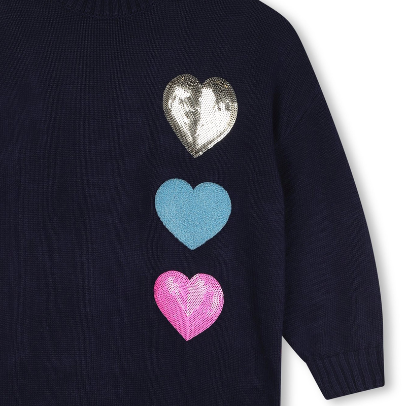 Sequin Heart Sweater Dress BILLIEBLUSH 
                    GIRL