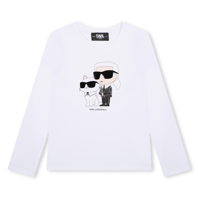 Karl-And-Choupette Graphic Tee KARL LAGERFELD KIDS GIRL