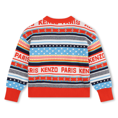 Jacquard Knit Sweater KENZO KIDS GIRL