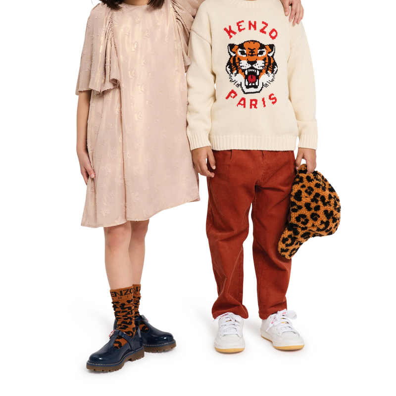 Jacquard Lam&eacute; Dress KENZO KIDS 
                        GIRL