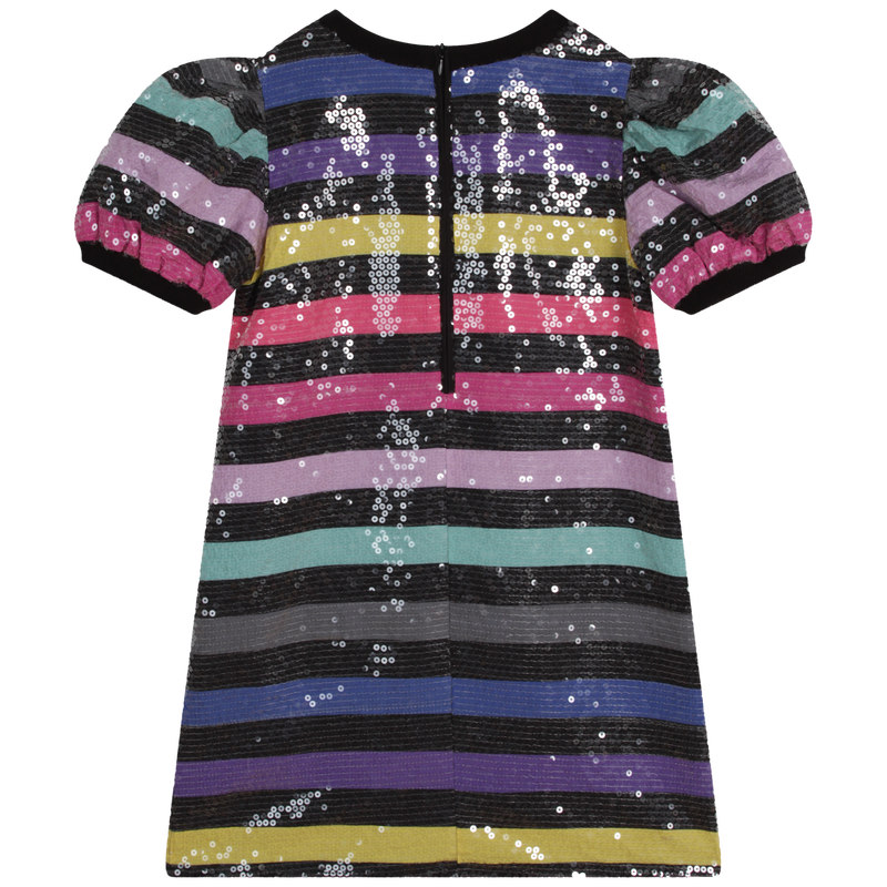 Striped sequin dress top zara
