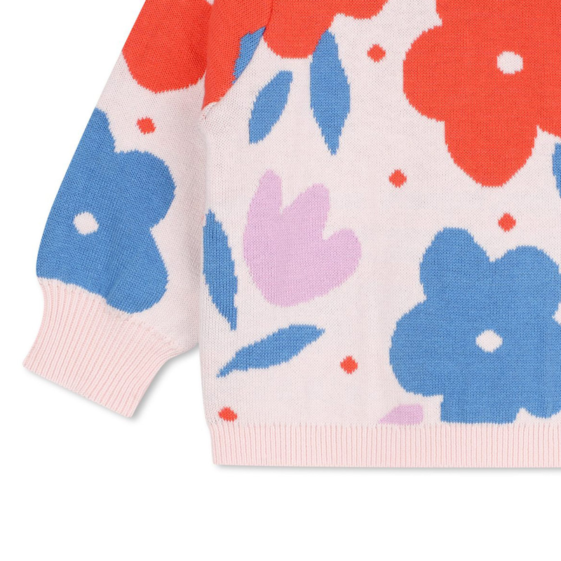 Flower Pattern Pullover CARREMENT BEAU 
                        GIRL
