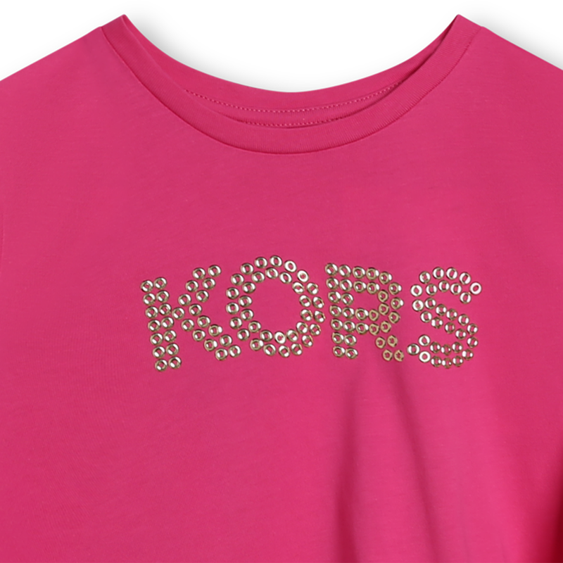 Short-Sleeved Knotted Dress MICHAEL KORS 
                    GIRL
