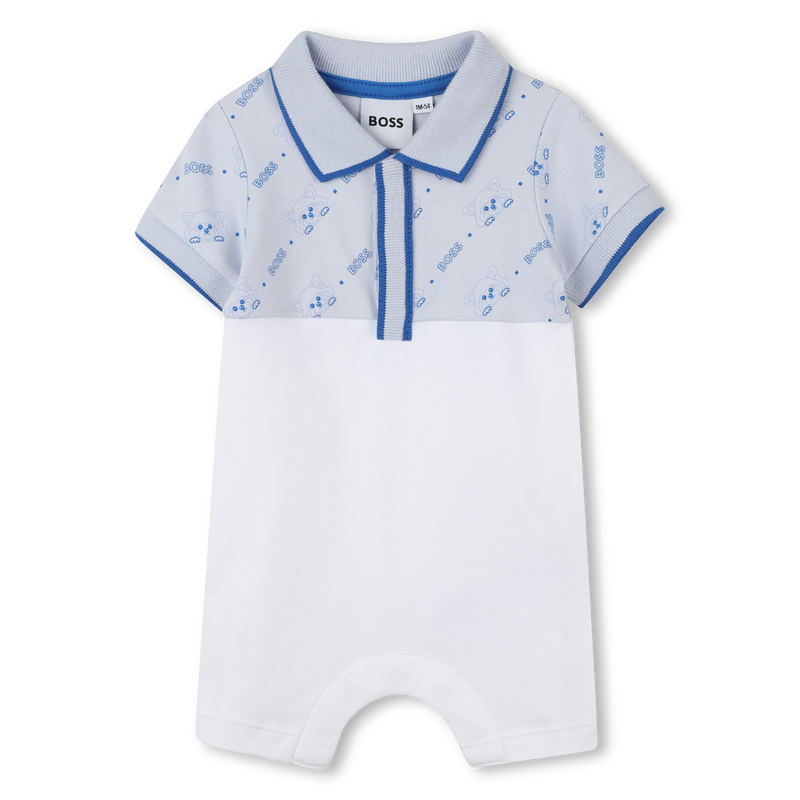 Short polo-neck romper BOSS 
                        BOY