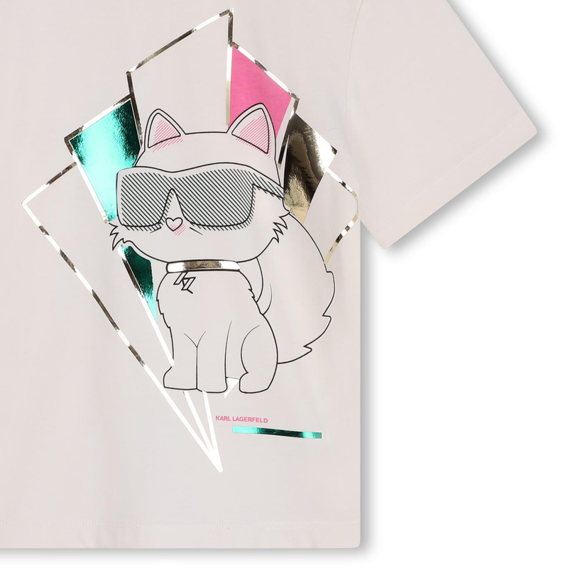 Choupette Graphic Tee KARL LAGERFELD KIDS 
                    GIRL