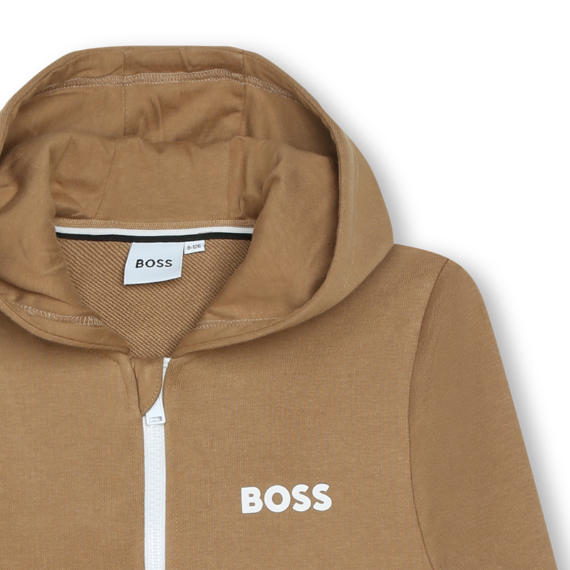 Hooded fleece cardigan BOSS 
                    BOY