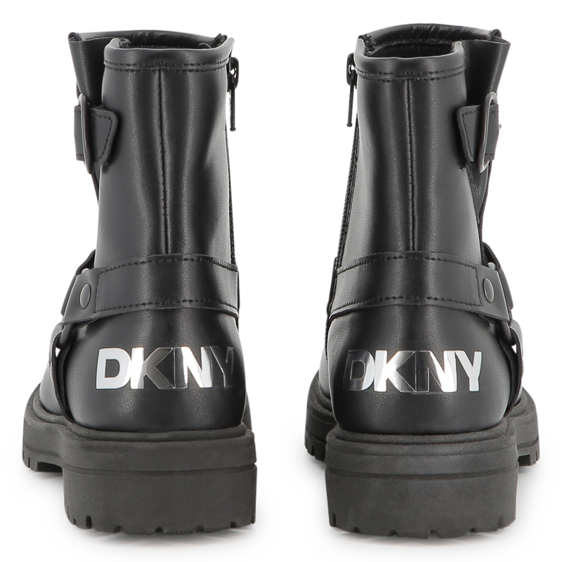 Cowhide leather biker boots DKNY 
                        GIRL
