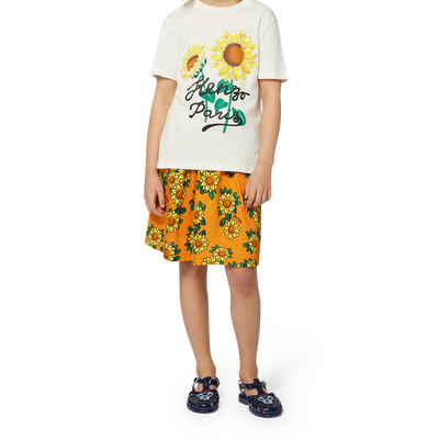 T-shirt with sunflower print KENZO KIDS UNISEX