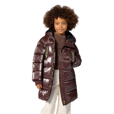 Hooded down jacket MICHAEL KORS GIRL