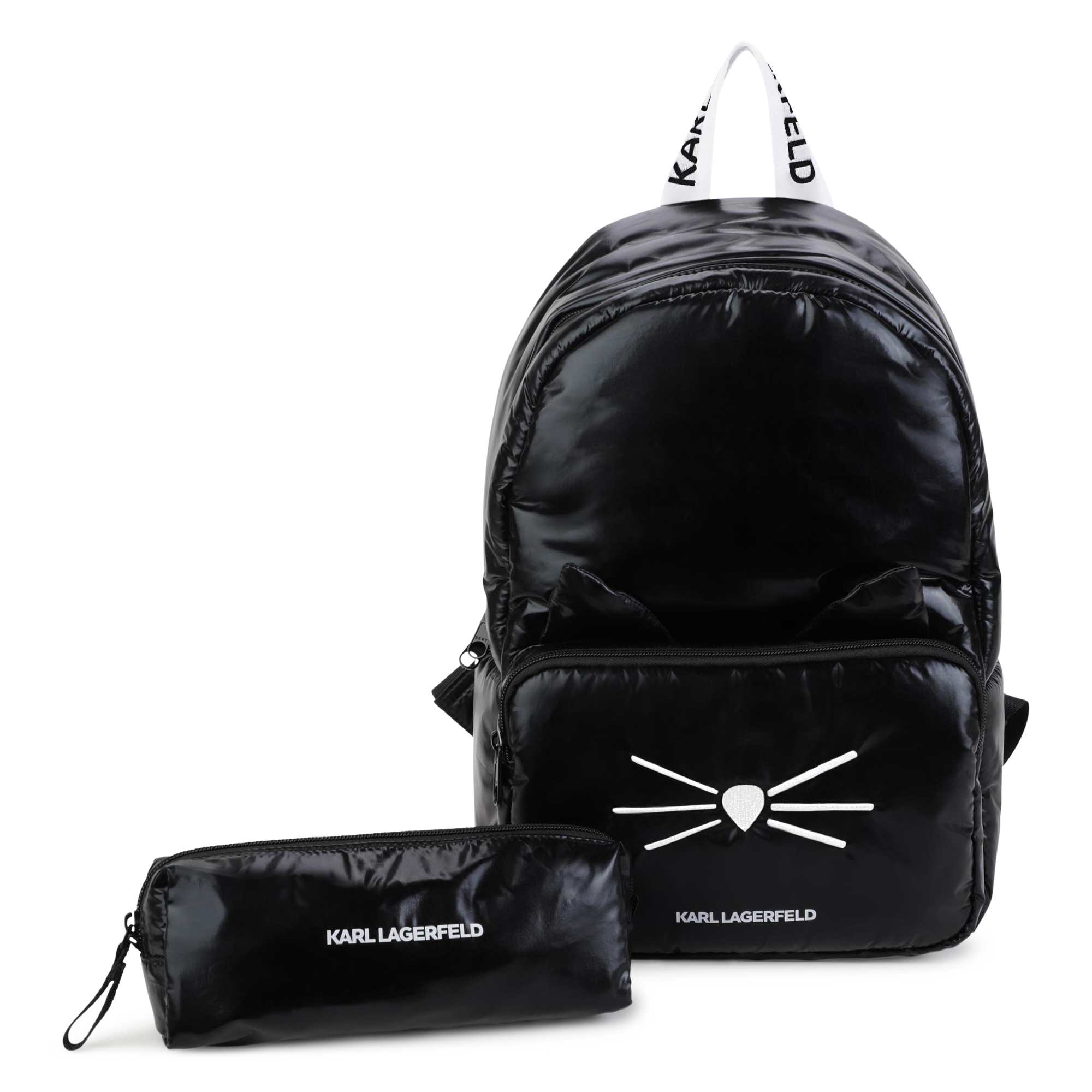 Buy Karl Lagerfeld Women Black K-IKONIK Recycled Nylon Backpack Online -  910455 | The Collective