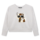 Long sleeve sweatshirt KARL LAGERFELD KIDS 
                    GIRL