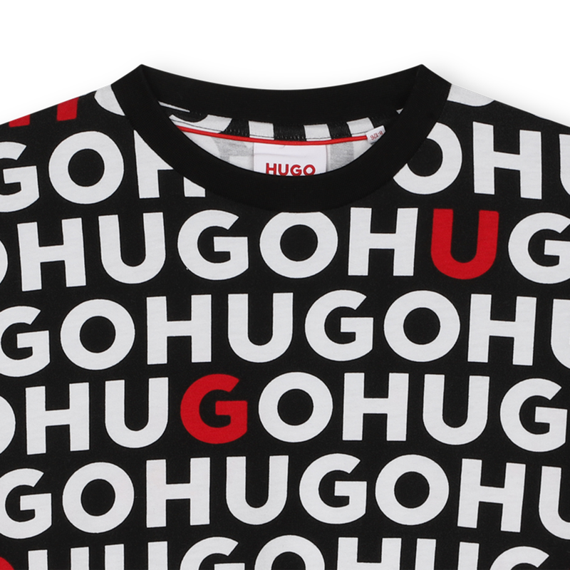 Printed cotton T-shirt HUGO 
                    BOY
