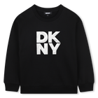 Fleece sweatshirt, BLACK, hi-res