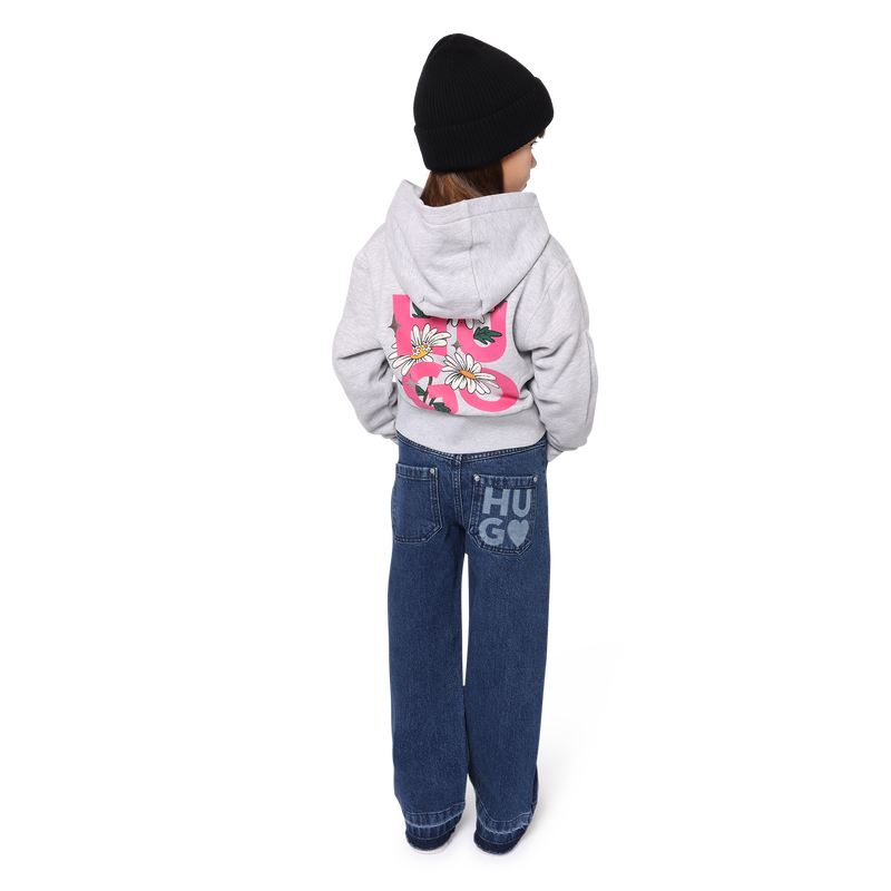 Daisy Zip-Up Hoodie HUGO 
                        GIRL