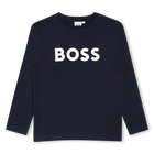 Long sleeve t-shirt, NAVY, hi-res