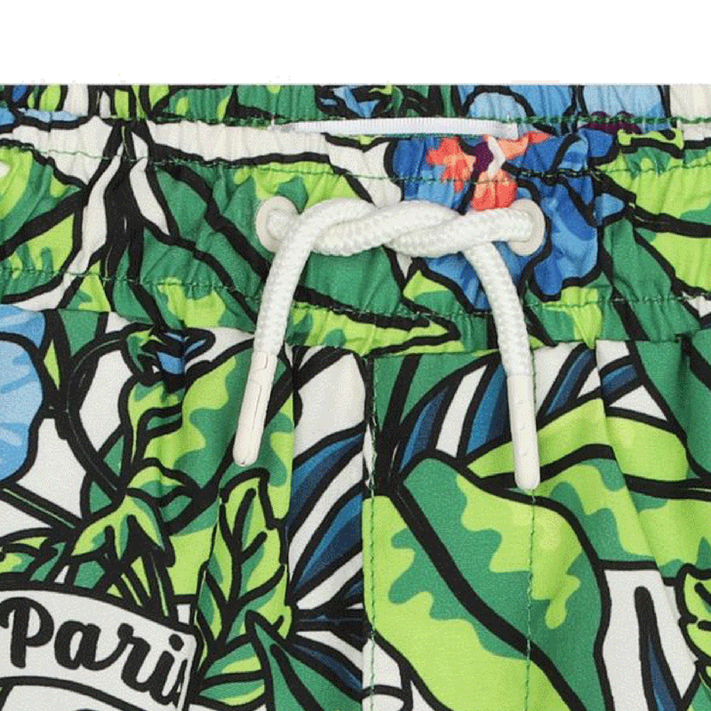Floral swim trunks KENZO KIDS 
                    BOY
