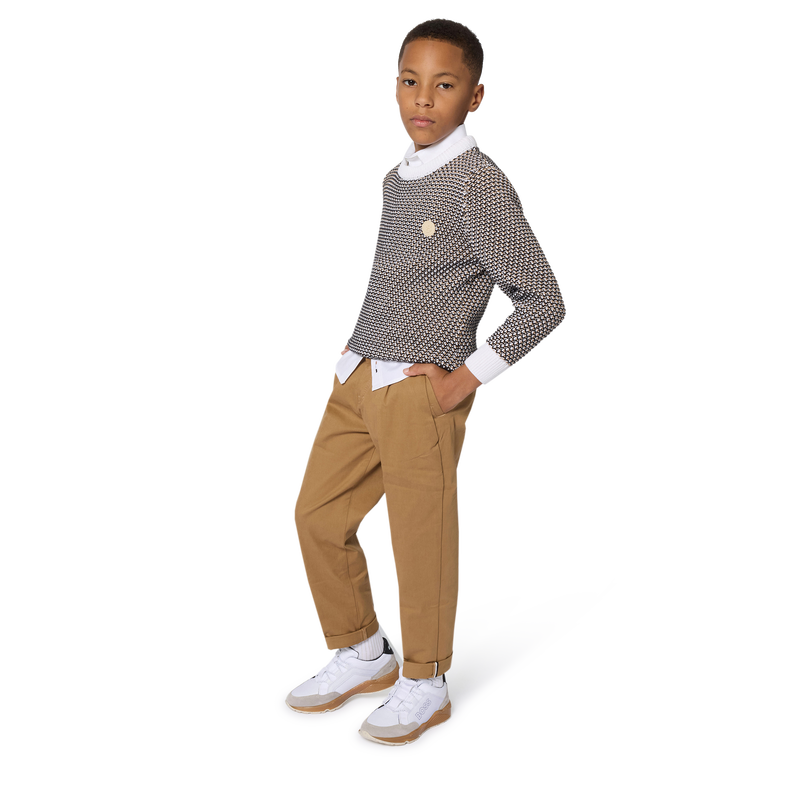 Faux and canvas sneakers BOSS 
                    BOY