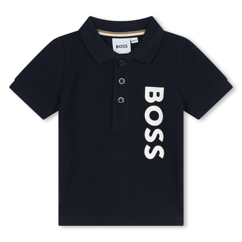 Cotton piqué polo shirt BOSS 
                    BOY