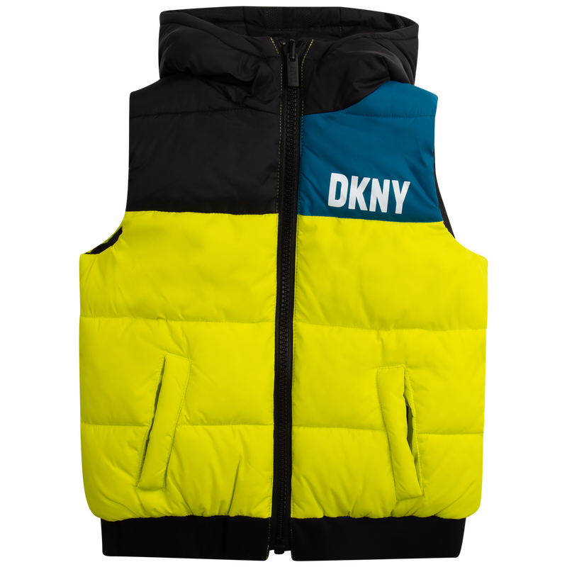Dkny yellow puffer sales jacket